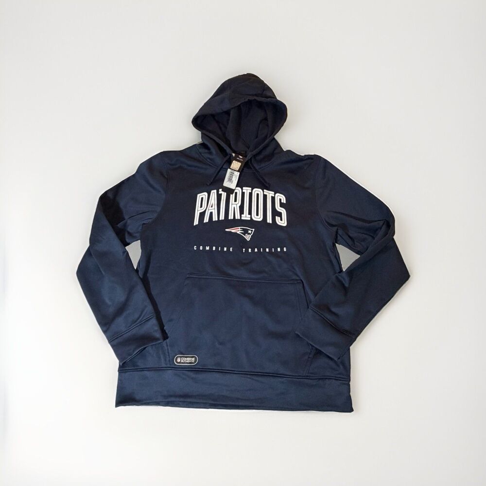 New England Patriots Combine Training Hoodie Men’s Large NWT NFL Pullover